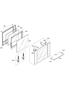 Door Upper parts for Bosch Wall Oven HBL3550UC/03 from AppliancePartsPros.com