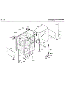 Frame parts for Bosch Dishwasher SHX46A05UC/23 from AppliancePartsPros.com