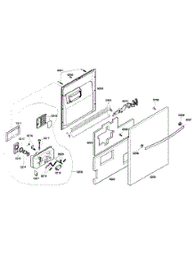Door Assembly parts for Bosch Dishwasher SHX46A05UC/21 from AppliancePartsPros.com
