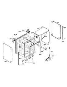 Cabinet Parts parts for Bosch Dishwasher SHX46A05UC/21 from AppliancePartsPros.com