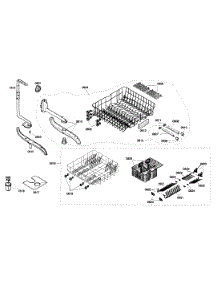 Basket Assembly parts for Bosch Dishwasher SHX46A05UC/21 from AppliancePartsPros.com