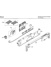 Control Panel parts for Bosch Dishwasher SHX46L15UC/55 from AppliancePartsPros.com