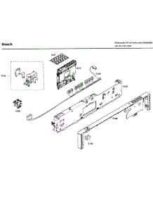 Control Panel parts for Bosch Dishwasher SHX46A05UC/40 from AppliancePartsPros.com