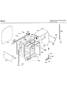 Frame parts for Bosch Dishwasher SHX46A05UC/40 from AppliancePartsPros.com