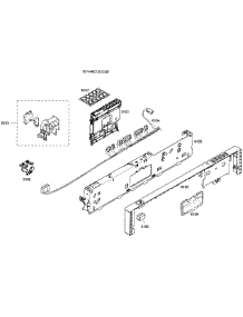 Control Panel parts for Bosch Dishwasher SHV46C13UC/28 from AppliancePartsPros.com