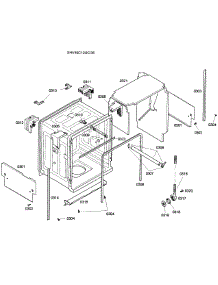 Cabinet Assembly parts for Bosch Dishwasher SHV46C13UC/36 from AppliancePartsPros.com