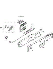 Control Panel parts for Bosch Dishwasher SHV46C13UC/33 from AppliancePartsPros.com