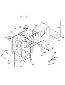 Cabinet Assembly parts for Bosch Dishwasher SHV46C13UC/33 from AppliancePartsPros.com