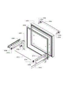 Freezer Door parts for Bosch Refrigerator B26FT70SNS/07 from AppliancePartsPros.com