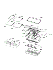 Drawer Asy parts for Bosch Refrigerator B26FT70SNS/04 from AppliancePartsPros.com