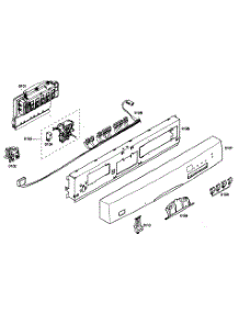 Control Panel parts for Bosch Dishwasher SHE44C07UC/22 from AppliancePartsPros.com