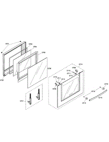 Door Lower parts for Bosch Wall Oven HBL3550UC/03 from AppliancePartsPros.com