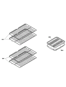 Shelfs parts for Bosch Wall Oven HBL3550UC/02 from AppliancePartsPros.com