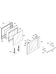 Door Upper parts for Bosch Wall Oven HBL3550UC/04 from AppliancePartsPros.com