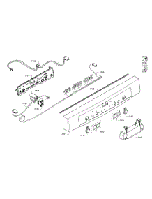 Control Panel parts for Bosch Dishwasher SHE3AR75UC/12 from AppliancePartsPros.com