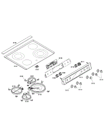Top Assembly parts for Bosch Range HEI7132U/01 from AppliancePartsPros.com