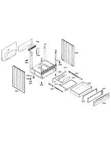 Drawer Assembly parts for Bosch Range HEI7132U/01 from AppliancePartsPros.com