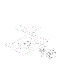 Latch Assembly parts for Bosch Range HDI8054U/01 from AppliancePartsPros.com