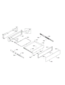 Drawer parts for Bosch Range HDI8054U/01 from AppliancePartsPros.com