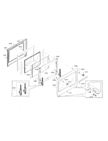 Door parts for Bosch Range HDI8054U/01 from AppliancePartsPros.com