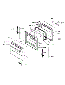 Door Assembly parts for Bosch Range HES5053U/01 from AppliancePartsPros.com