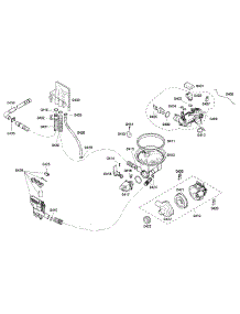 Pump Assembly parts for Bosch Dishwasher SHX65P05UC/53 from AppliancePartsPros.com