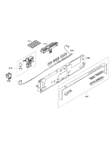 Front Panel parts for Bosch Dishwasher SHX65P06UC/53 from AppliancePartsPros.com