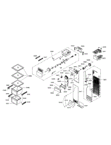 Freezer Section parts for Bosch Refrigerator B20CS80SNS/01 from AppliancePartsPros.com