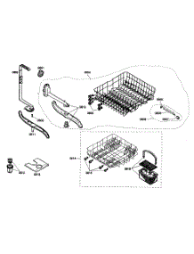 Basket Assembly parts for Bosch Dishwasher SHE44C07UC/22 from AppliancePartsPros.com