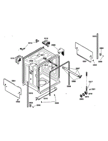 Cabinet Parts parts for Bosch Dishwasher SHE44C06UC/22 from AppliancePartsPros.com