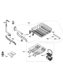 Basket Assembly parts for Bosch Dishwasher SHE44C05UC/22 from AppliancePartsPros.com