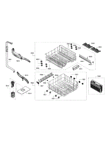 Rack Assembly parts for Bosch Dishwasher SHE3AR75UC/12 from AppliancePartsPros.com