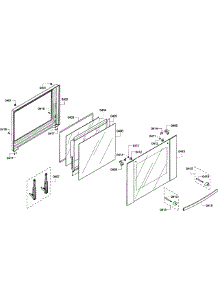 Door Upper parts for Bosch Wall Oven HBL3550UC/09 from AppliancePartsPros.com