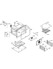 Oven Upper parts for Bosch Wall Oven HBL3550UC/10 from AppliancePartsPros.com