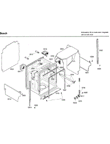 Frame parts for Bosch Dishwasher SHX46A05UC/46 from AppliancePartsPros.com