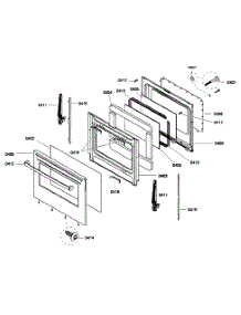 Door Assembly parts for Bosch Range HES3053U/01 from AppliancePartsPros.com