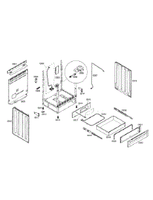 Drawer  /  Side Panels parts for Bosch Range HGS7022UC/01 from AppliancePartsPros.com