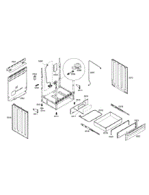 Drawer  /  Side Panels parts for Bosch Range HGS7132UC/01 from AppliancePartsPros.com