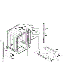Cabinet parts for Bosch Dishwasher SHE4AM15UC/02 from AppliancePartsPros.com