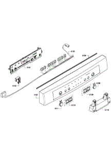 Control Panel parts for Bosch Dishwasher SHE4AM15UC/03 from AppliancePartsPros.com