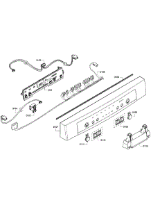 Control Panel parts for Bosch Dishwasher SHE4AM15UC/05 from AppliancePartsPros.com