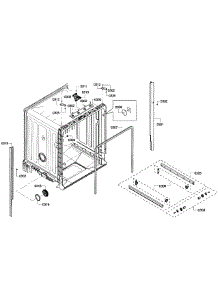 Cabinet parts for Bosch Dishwasher SHE4AM15UC/05 from AppliancePartsPros.com