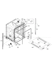 Cabinet Assembly parts for Bosch Dishwasher SHE4AM15UC/01 from AppliancePartsPros.com