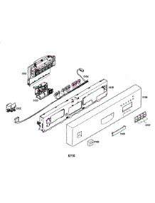 Control Unit  /  Facia Panel parts for Bosch Dishwasher SHE43C02UC/47 from AppliancePartsPros.com