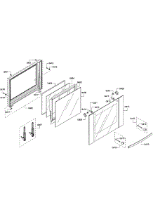Door Upper parts for Bosch Wall Oven HBL3550UC/10 from AppliancePartsPros.com