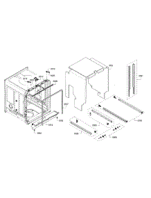 Cabinet parts for Bosch Dishwasher SHE65T55UC/02 from AppliancePartsPros.com
