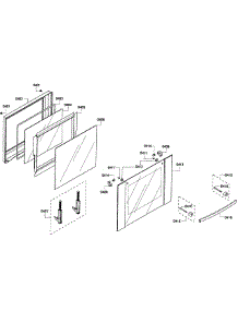 Door Upper parts for Bosch Wall Oven HBL3550UC/08 from AppliancePartsPros.com