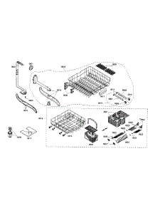 Racks parts for Bosch Dishwasher SHX36L05UC/18 from AppliancePartsPros.com