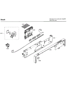 Control Panel parts for Bosch Dishwasher SHX46A05UC/35 from AppliancePartsPros.com