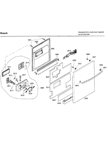 Door parts for Bosch Dishwasher SHX46A05UC/35 from AppliancePartsPros.com